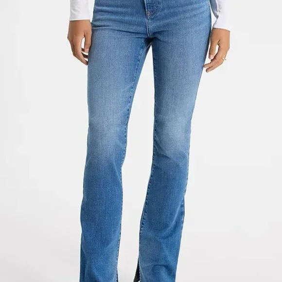 SOLD NWT Express Mid Rise Light Wash FlexX Skyscraper Jeans (Size L Reg) - Picture 10 of 11